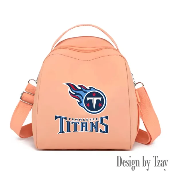 Tennessee Titans Women's Nylon Backpack Lightweight Travel Bag SPTWNBLTB063 - Image 8