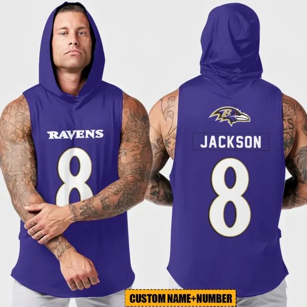 Baltimore Ravens Sleeveless Pullover Hoodie Trending 2025 AZHTT338