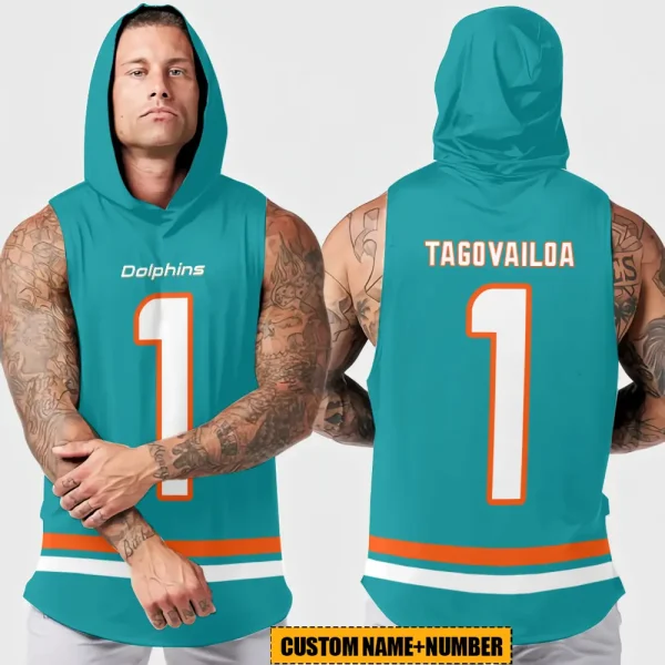 Miami Dolphins Sleeveless Pullover Hoodie Trending 2025 AZHTT355