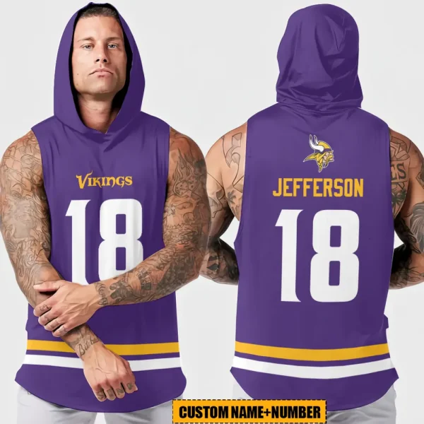 Minnesota Vikings Sleeveless Pullover Hoodie Trending 2025 AZHTT356