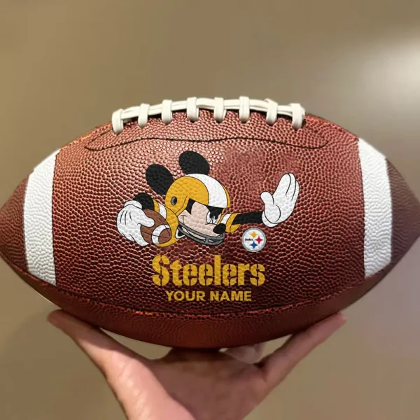 Pittsburgh Steelers Football Ball MK Mouser Special Ball Personalized Gift For Fans AZBALL033 - Image 2