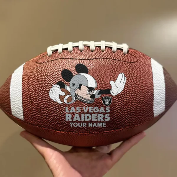 Las Vegas Raiders Football Ball MK Mouser Special Ball Personalized Gift For Fans AZBALL034 - Image 2