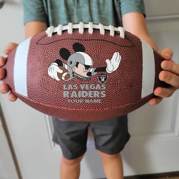 Las Vegas Raiders Football Ball MK Mouser Special Ball Personalized Gift For Fans AZBALL034 - Image 3