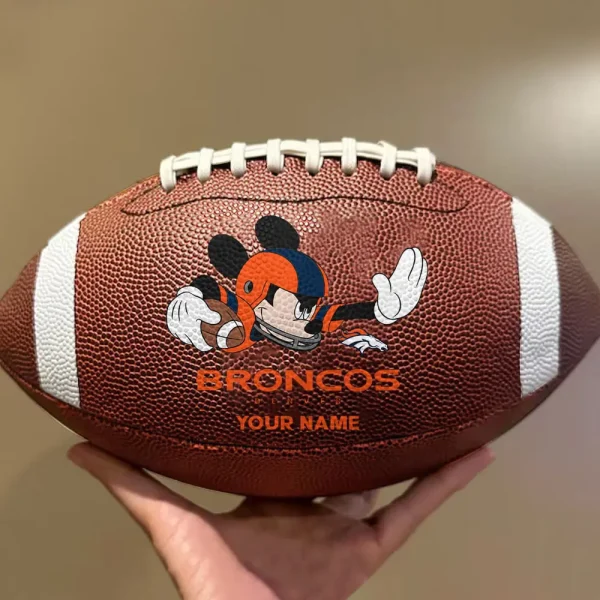 Denver Broncos Football Ball MK Mouser Special Ball Personalized Gift For Fans AZBALL035 - Image 2