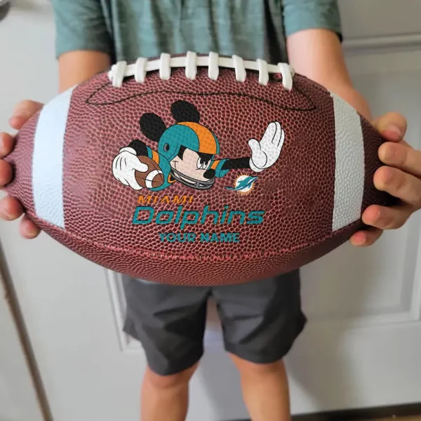 Miami Dolphins Football Ball MK Mouser Special Ball Personalized Gift For Fans AZBALL036 - Image 3