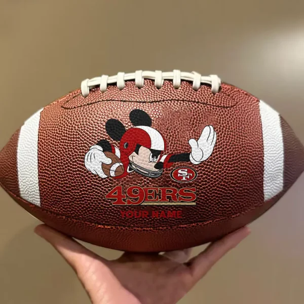San Francisco 49ers Football Ball MK Mouser Special Ball Personalized Gift For Fans AZBALL037 - Image 2