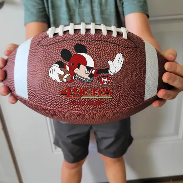 San Francisco 49ers Football Ball MK Mouser Special Ball Personalized Gift For Fans AZBALL037 - Image 3