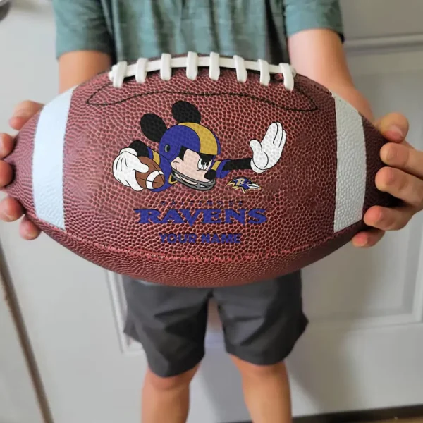 Baltimore Ravens Football Ball MK Mouser Special Ball Personalized Gift For Fans AZBALL039 - Image 3