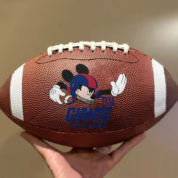 New York Giants Football Ball MK Mouser Special Ball Personalized Gift For Fans AZBALL040 - Image 2