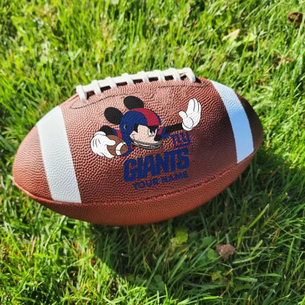 New York Giants Football Ball MK Mouser Special Ball Personalized Gift For Fans AZBALL040