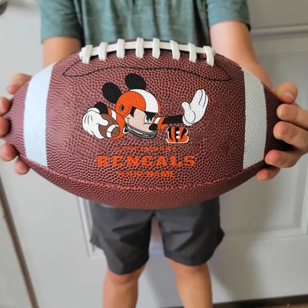 Cincinnati Bengals Football Ball MK Mouser Special Ball Personalized Gift For Fans AZBALL041 - Image 3