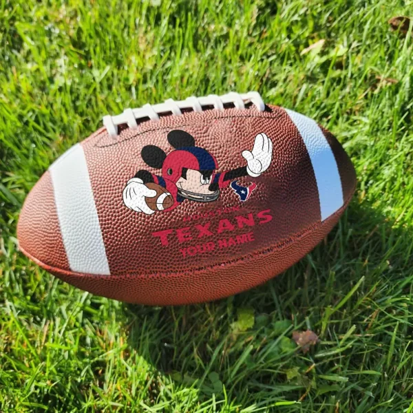 Houston Texans Football Ball MK Mouser Special Ball Personalized Gift For Fans AZBALL042