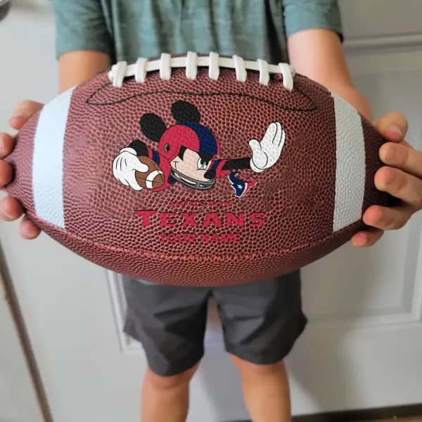 Houston Texans Football Ball MK Mouser Special Ball Personalized Gift For Fans AZBALL042 - Image 3