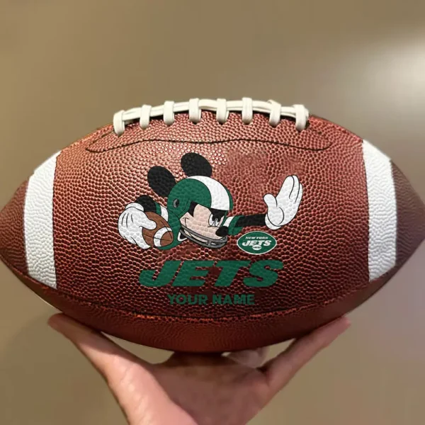 New York Jets Football Ball MK Mouser Special Ball Personalized Gift For Fans AZBALL044 - Image 2