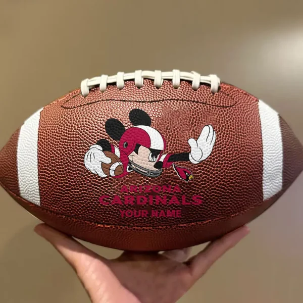 Arizona Cardinals Football Ball MK Mouser Special Ball Personalized Gift For Fans AZBALL046 - Image 2