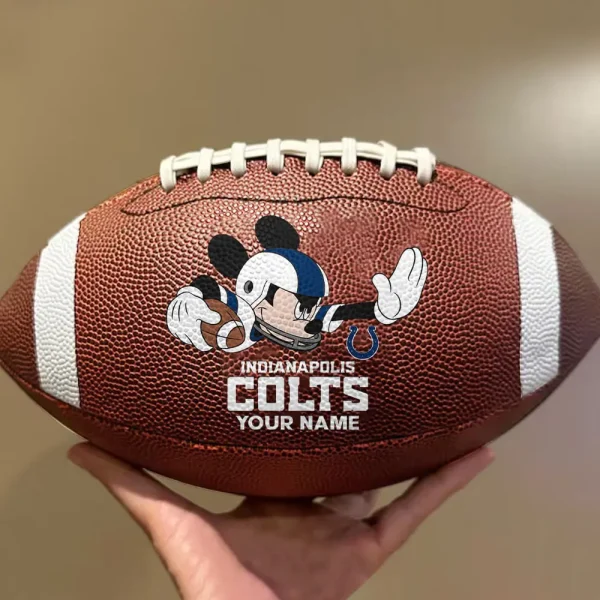 Indianapolis Colts Football Ball MK Mouser Special Ball Personalized Gift For Fans AZBALL048 - Image 2