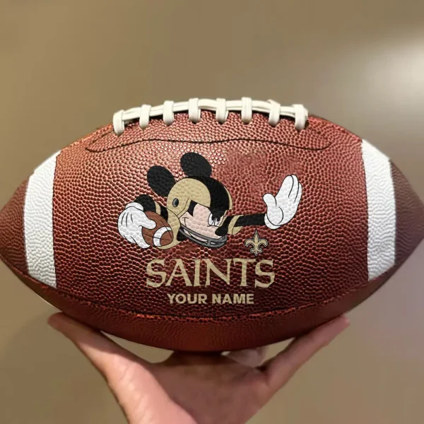 New Orleans Saints Football Ball MK Mouser Special Ball Personalized Gift For Fans AZBALL049 - Image 2