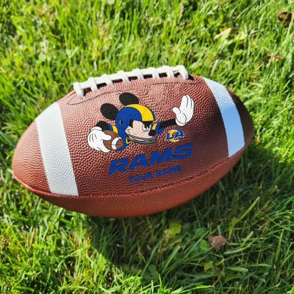 Los Angeles Rams Football Ball MK Mouser Special Ball Personalized Gift For Fans AZBALL051