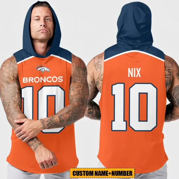 Denver Broncos Sleeveless Pullover Hoodie Trending 2025 AZHTT371