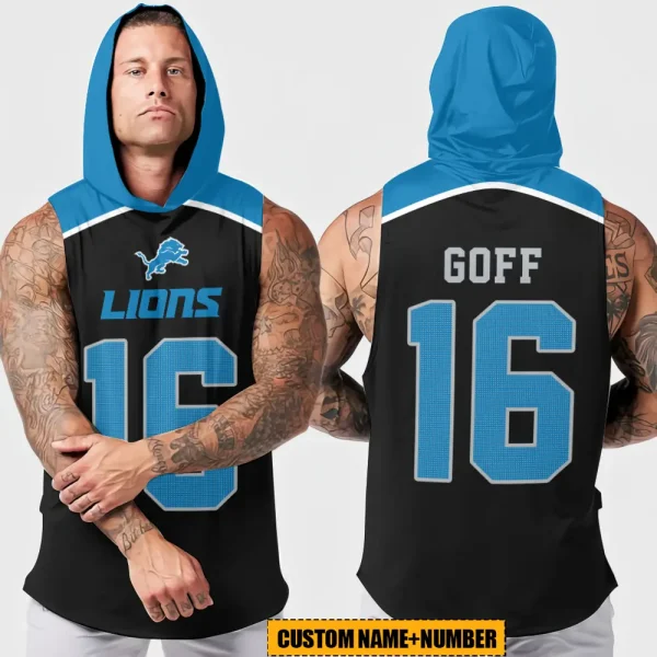 Detroit Lions Sleeveless Pullover Hoodie Trending 2025 AZHTT372