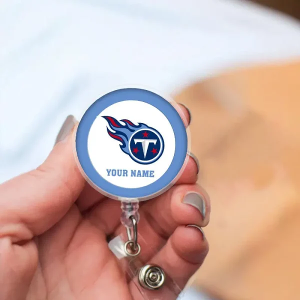 Tennessee Titans Football Badge Reel Personalized Name Gift For Fans SPTBADGEREEL009