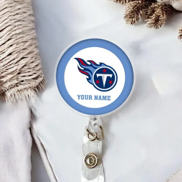 Tennessee Titans Football Badge Reel Personalized Name Gift For Fans SPTBADGEREEL009 - Image 2