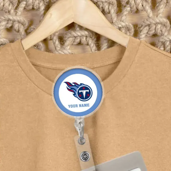 Tennessee Titans Football Badge Reel Personalized Name Gift For Fans SPTBADGEREEL009 - Image 4