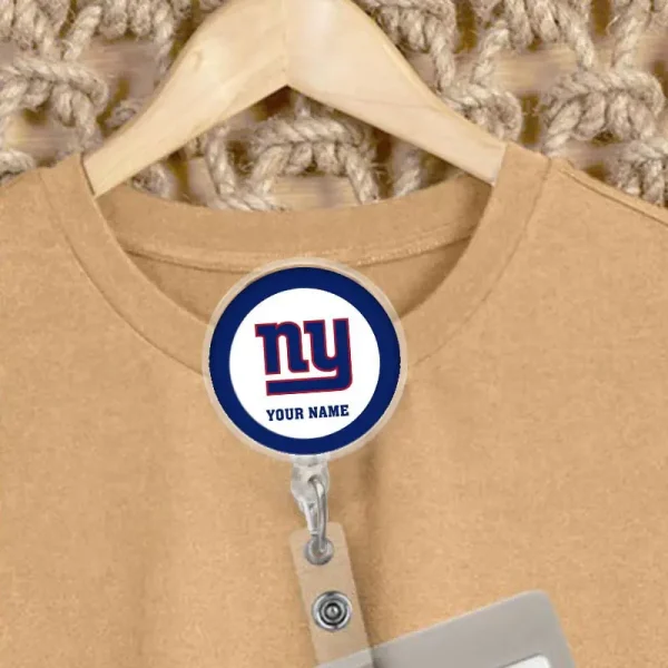 New York Giants Football Badge Reel Personalized Name Gift For Fans SPTBADGEREEL019 - Image 4