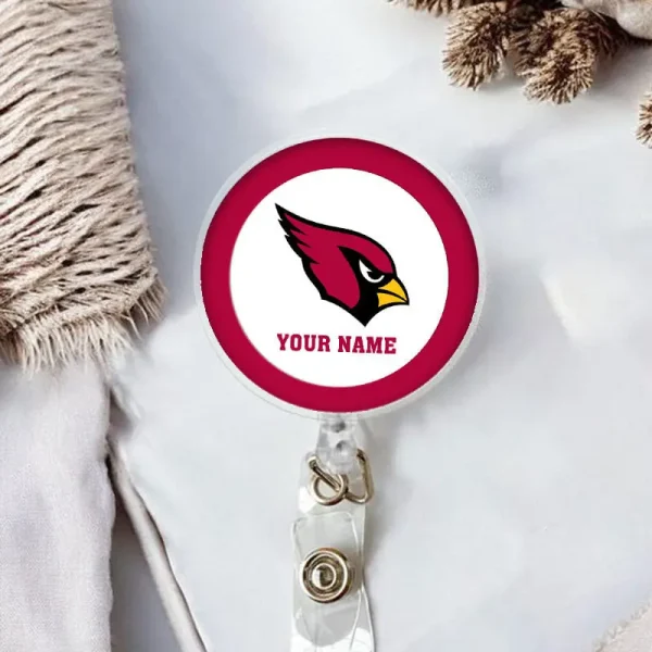 Arizona Cardinals Football Badge Reel Personalized Name Gift For Fans SPTBADGEREEL020 - Image 2