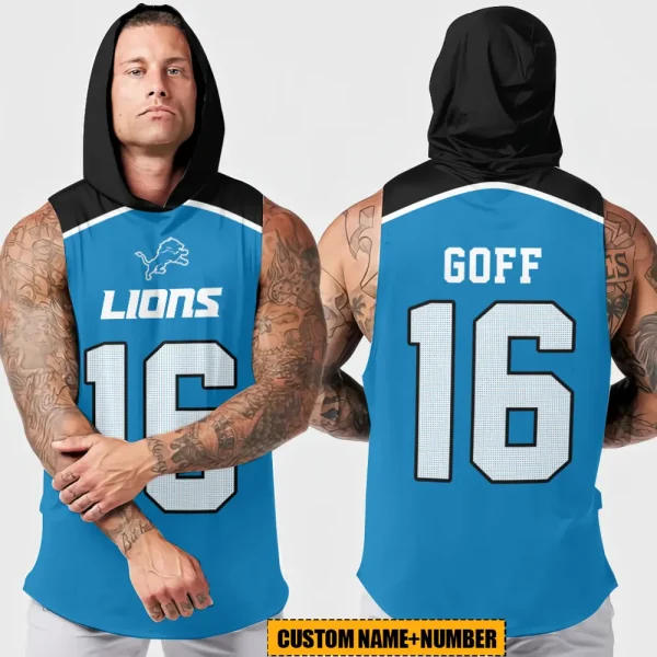 Detroit Lions Sleeveless Pullover Hoodie Trending 2025 AZHTT405