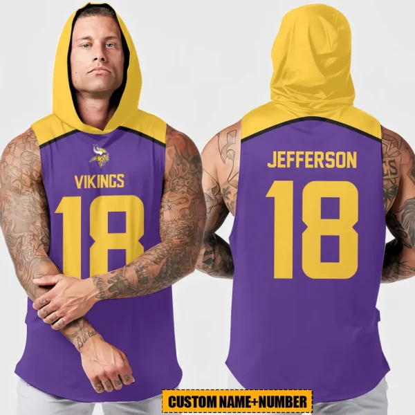 Minnesota Vikings Sleeveless Pullover Hoodie Trending 2025 AZHTT415