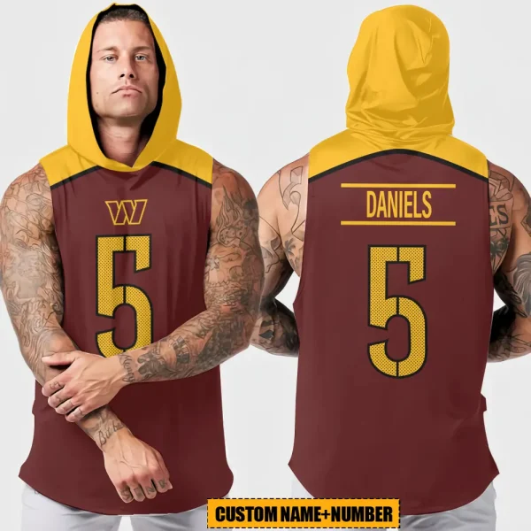 Washington Commanders Sleeveless Pullover Hoodie Trending 2025 AZHTT426