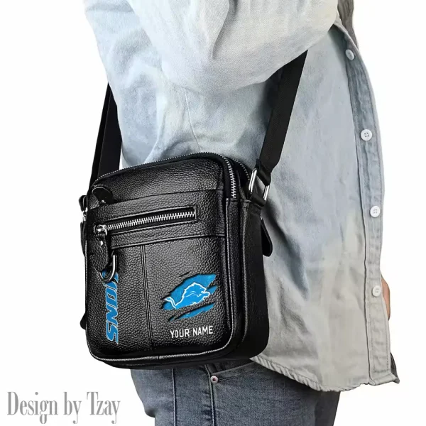 Detroit Lions Men's Fashion Shoulder Bag Trending 2025 SPTMFSB011 - Image 3