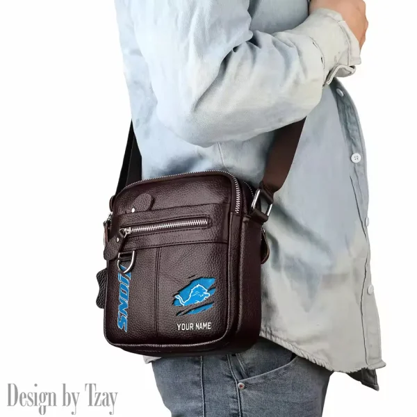Detroit Lions Men's Fashion Shoulder Bag Trending 2025 SPTMFSB011 - Image 4