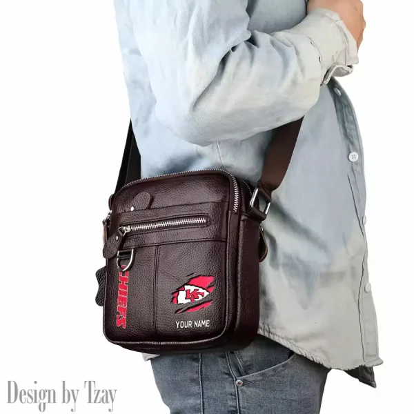 Kansas City Chiefs Men's Fashion Shoulder Bag Trending 2025 SPTMFSB016 - Image 4