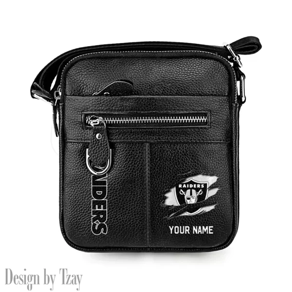 Las Vegas Raiders Men's Fashion Shoulder Bag Trending 2025 SPTMFSB017 - Image 2