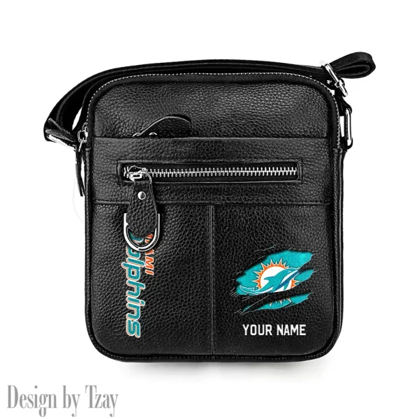 Miami Dolphins Men's Fashion Shoulder Bag Trending 2025 SPTMFSB020 - Image 2