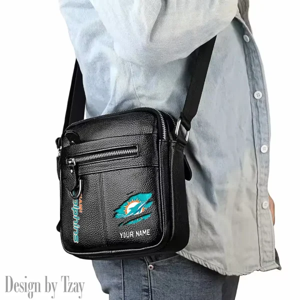 Miami Dolphins Men's Fashion Shoulder Bag Trending 2025 SPTMFSB020