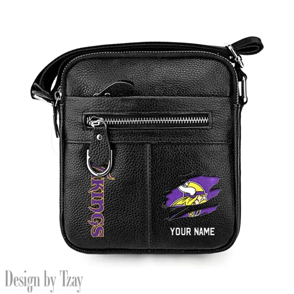 Minnesota Vikings Men's Fashion Shoulder Bag Trending 2025 SPTMFSB021 - Image 3