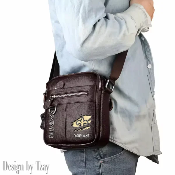 New Orleans Saints Men's Fashion Shoulder Bag Trending 2025 SPTMFSB023 - Image 4