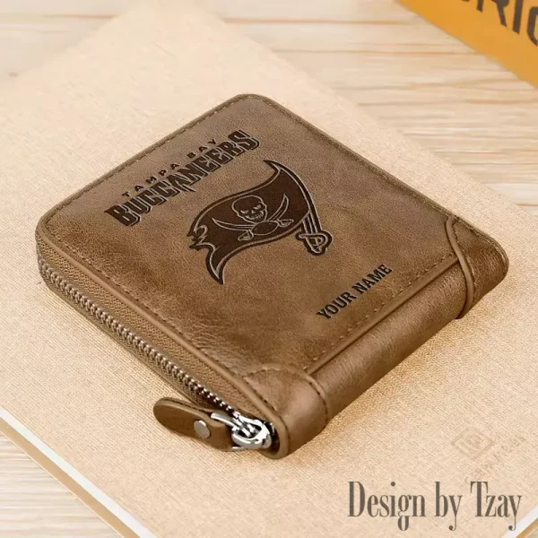 Tampa Bay Buccaneers Leather Men's Zipper Wallet Trending 2025 SPTLMZWALLET062 - Image 2