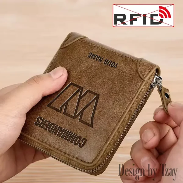 Washington Commanders Leather Men's Zipper Wallet Trending 2025 SPTLMZWALLET064 - Image 2