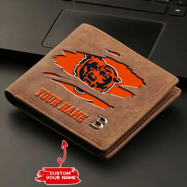 Chicago Bears Fashion Light Face Soft Leather Mens Horizontal Multifunctional Wallet SPTMLFSW006 - Image 2