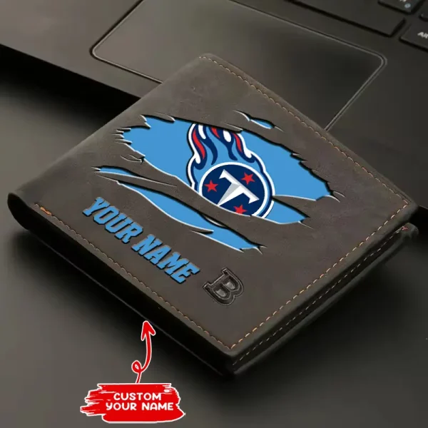 Tennessee Titans Fashion Light Face Soft Leather Mens Horizontal Multifunctional Wallet SPTMLFSW031