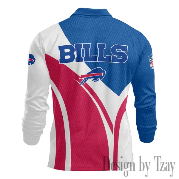 Buffalo Bills Fashion Men's Business Long Sleeve T-Shirt SPTLSPS331 - Image 3