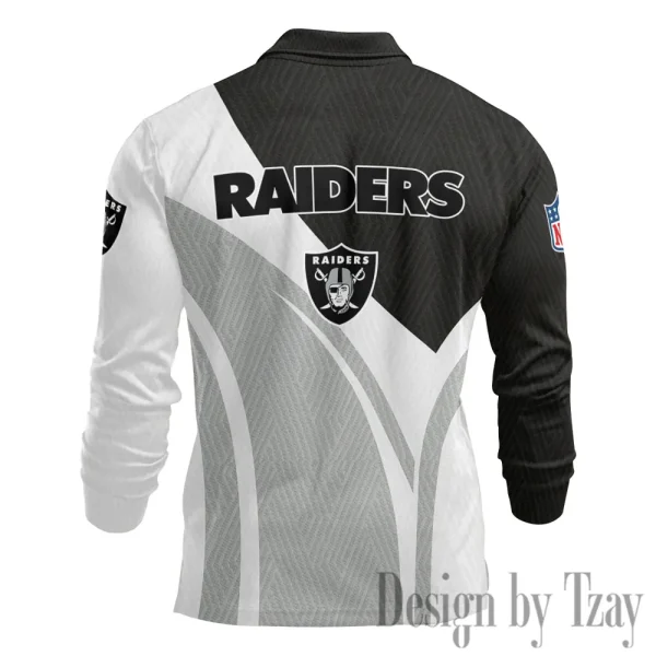 Las Vegas Raiders Fashion Men's Business Long Sleeve T-Shirt SPTLSPS344 - Image 3