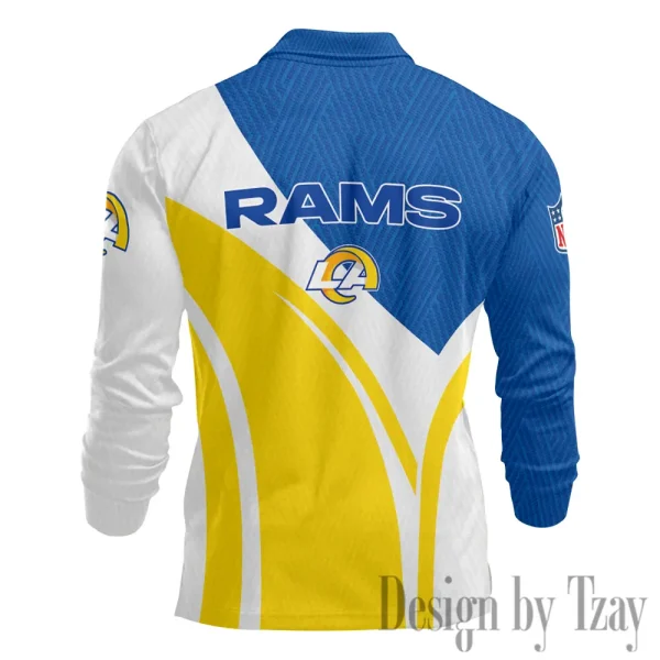 Los Angeles Rams Fashion Men's Business Long Sleeve T-Shirt SPTLSPS346 - Image 3