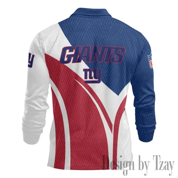 New York Giants Fashion Men's Business Long Sleeve T-Shirt SPTLSPS351 - Image 3