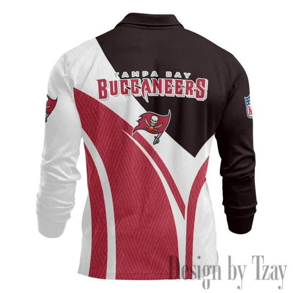 Tampa Bay Buccaneers Fashion Men's Business Long Sleeve T-Shirt SPTLSPS357 - Image 3