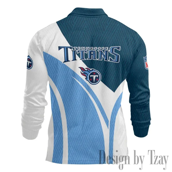 Tennessee Titans Fashion Men's Business Long Sleeve T-Shirt SPTLSPS358 - Image 3